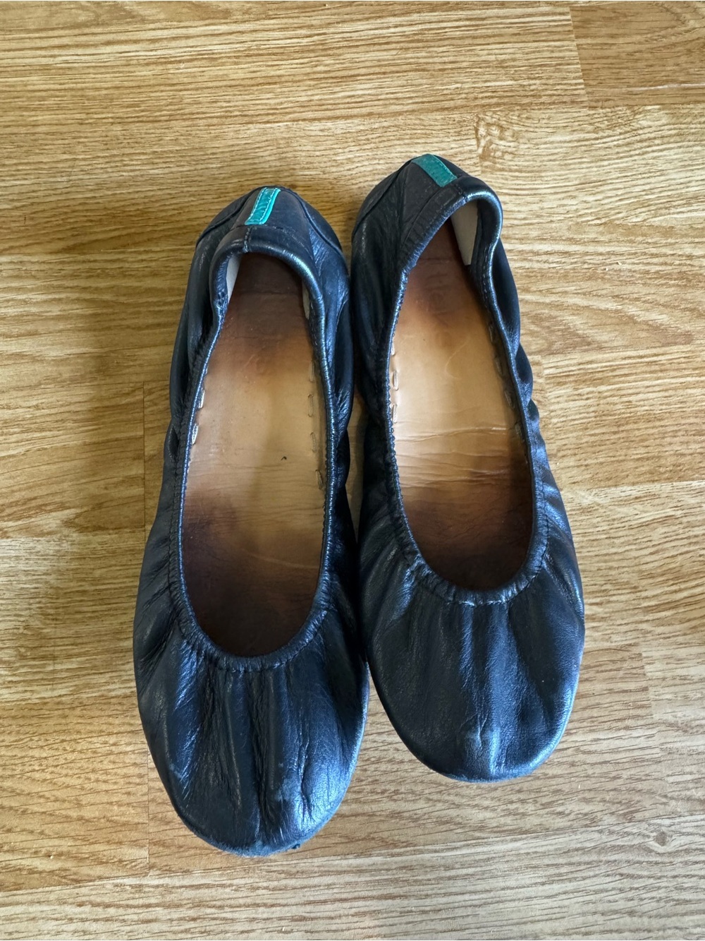 Tieks Black Flats size 7
